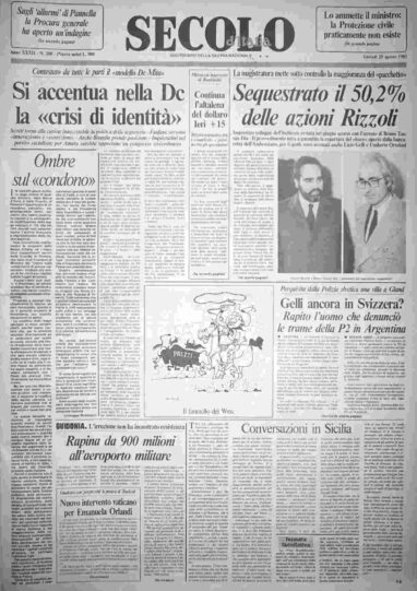 giovedì 25 agosto 1983