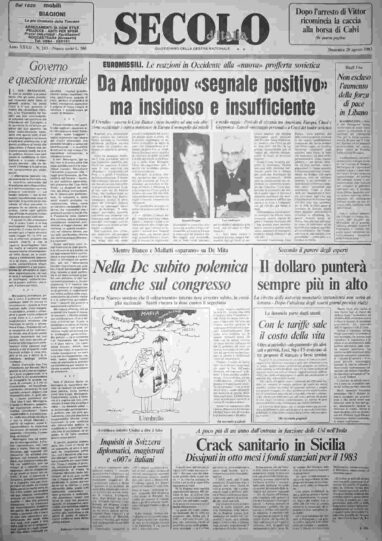 domenica 28 agosto 1983