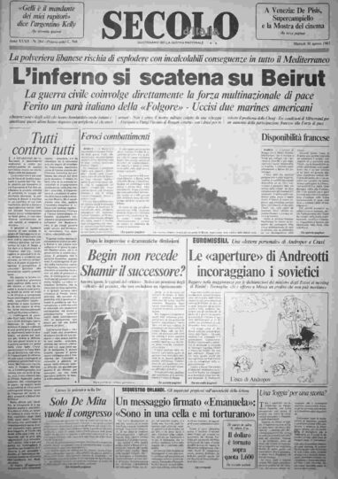 martedì 30 agosto 1983