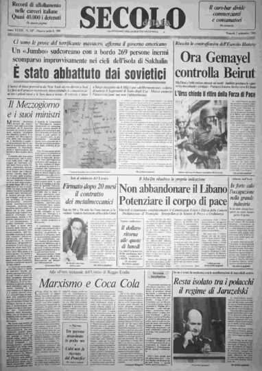 venerdì 2 settembre 1983