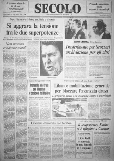 venerdì 9 settembre 1983
