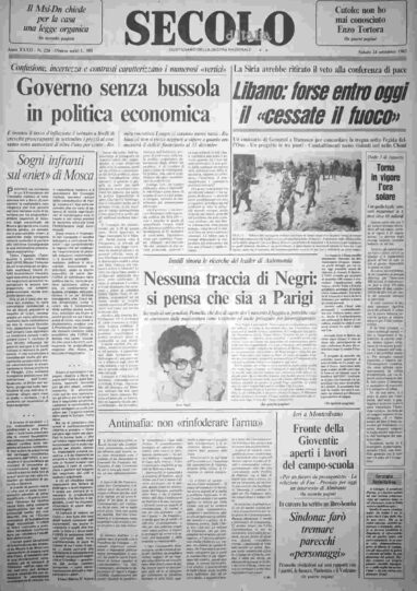 sabato 24 settembre 1983