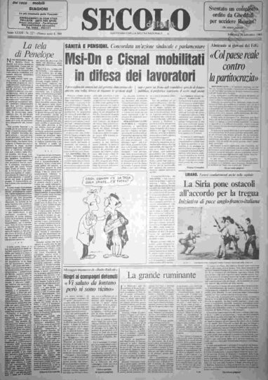 domenica 25 settembre 1983
