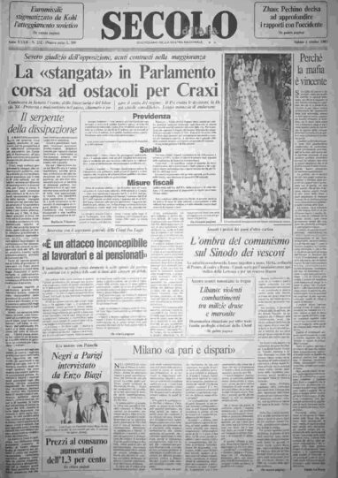 sabato 1 ottobre 1983