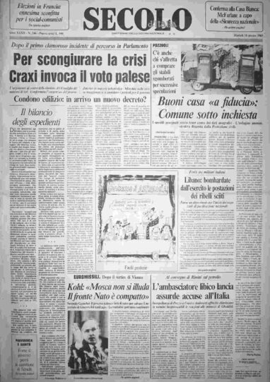 martedì 18 ottobre 1983