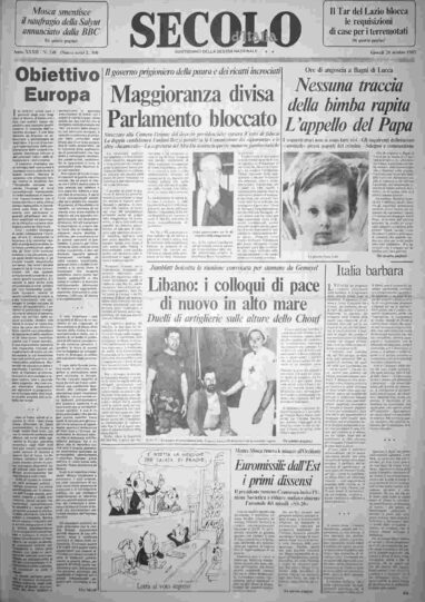 giovedì 20 ottobre 1983