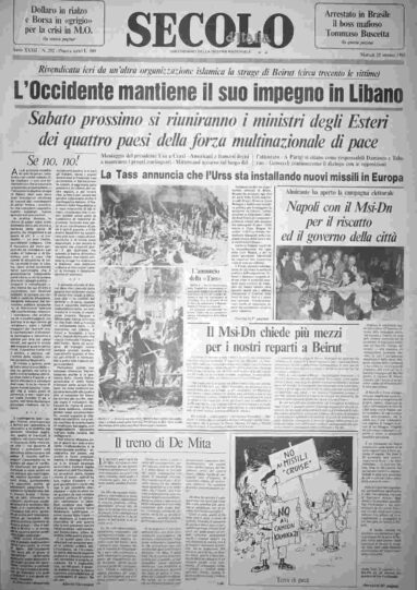 martedì 25 ottobre 1983