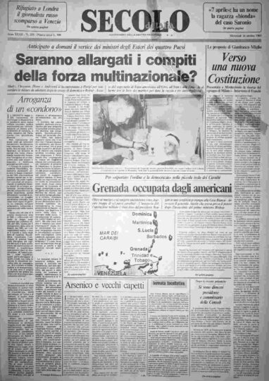 mercoledì 26 ottobre 1983
