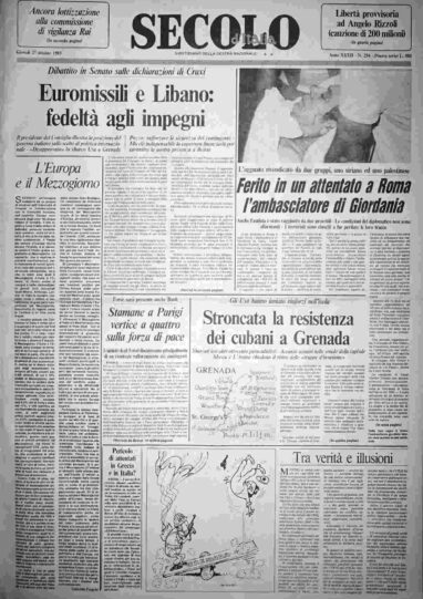 giovedì 27 ottobre 1983