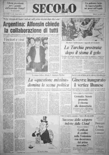 martedì 1 novembre 1983
