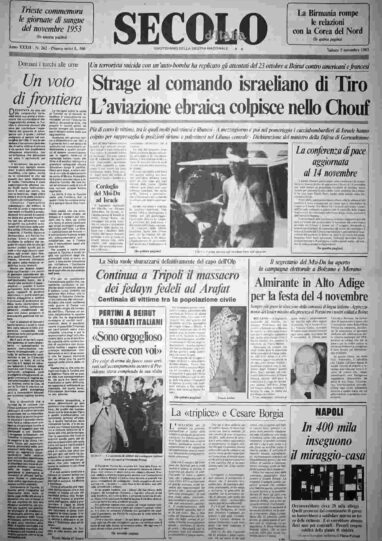 sabato 5 novembre 1983