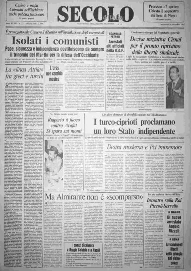 mercoledì 16 novembre 1983