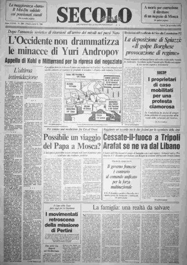 sabato 26 novembre 1983