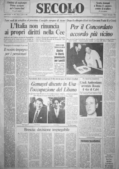 venerdì 2 dicembre 1983