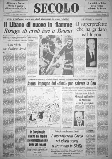 martedì 6 dicembre 1983