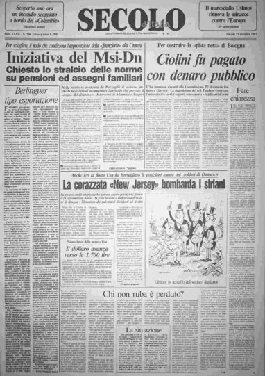 giovedì 15 dicembre 1983