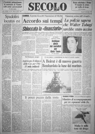 venerdì 16 dicembre 1983