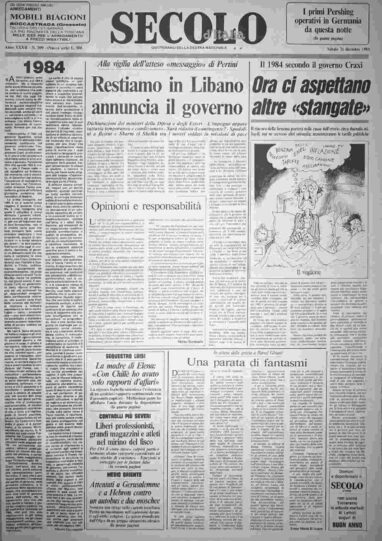 sabato 31 dicembre 1983