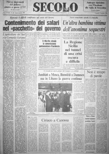 venerdì 13 gennaio 1984