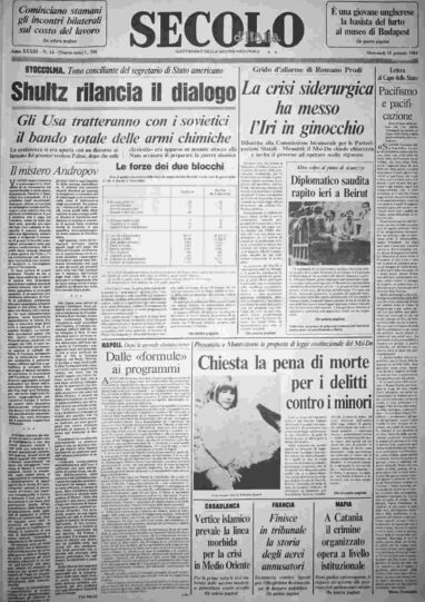 mercoledì 18 gennaio 1984