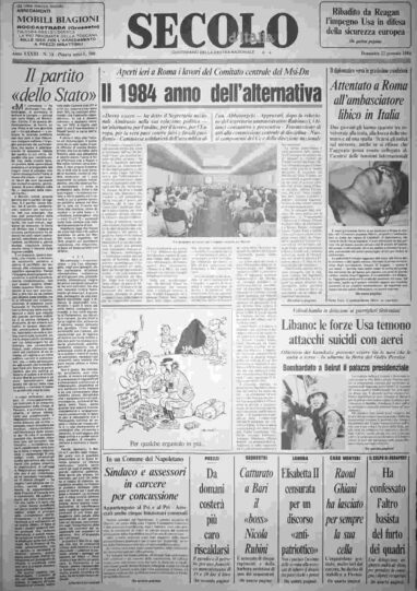 domenica 22 gennaio 1984
