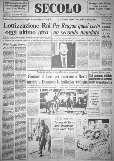 martedì 31 gennaio 1984