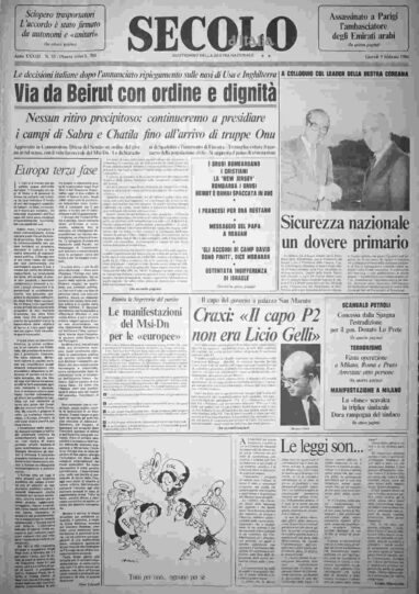 giovedì 9 febbraio 1984