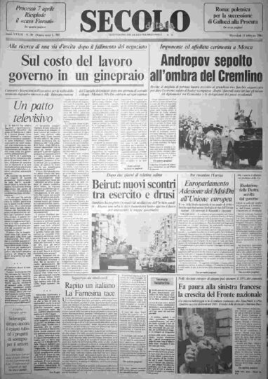 mercoledì 15 febbraio 1984