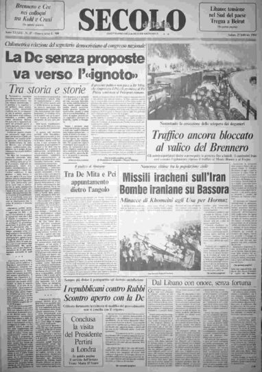 sabato 25 febbraio 1984