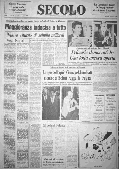 giovedì 15 marzo 1984