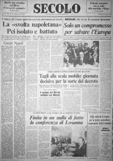 mercoledì 21 marzo 1984
