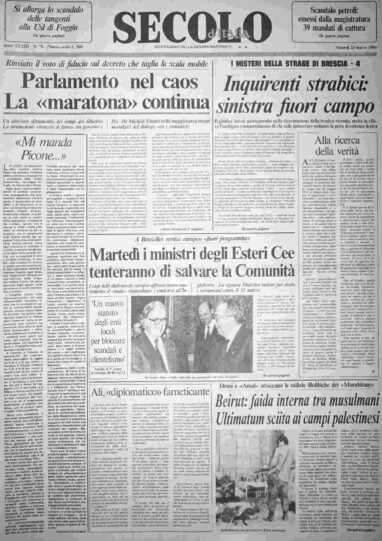 venerdì 23 marzo 1984