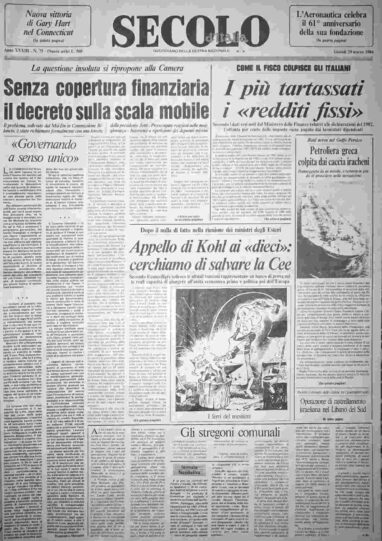 giovedì 29 marzo 1984