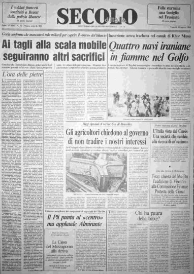 venerdì 30 marzo 1984