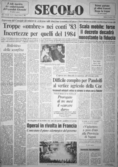 sabato 31 marzo 1984