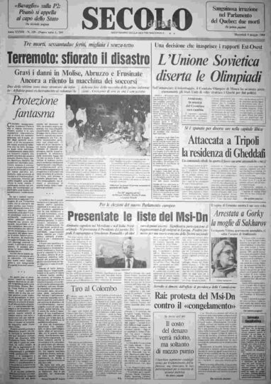 mercoledì 9 maggio 1984