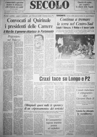 sabato 12 maggio 1984