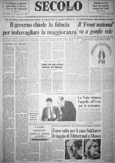 venerdì 18 maggio 1984