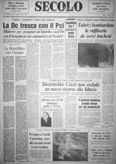 sabato 2 giugno 1984