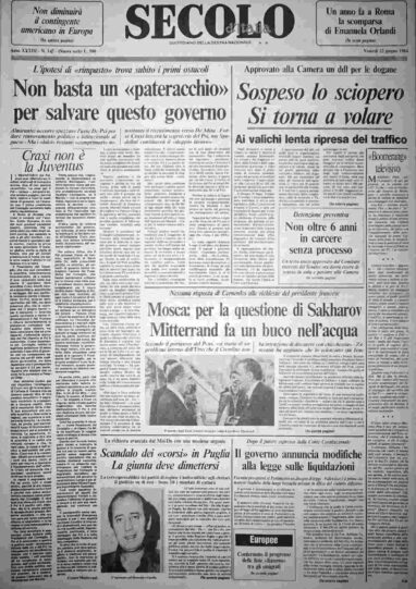 venerdì 22 giugno 1984