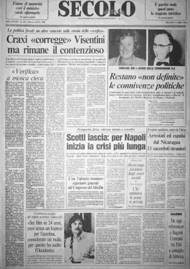 mercoledì 11 luglio 1984