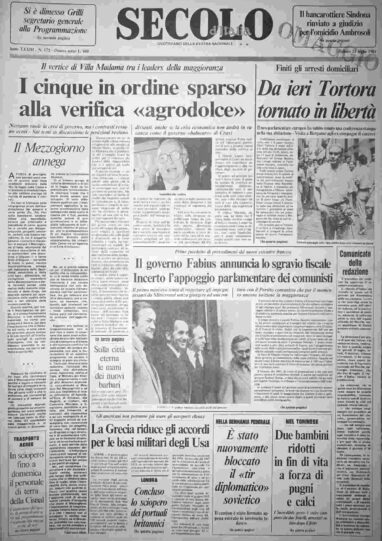 sabato 21 luglio 1984