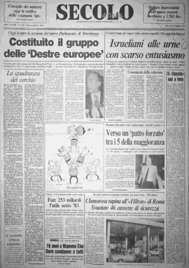 martedì 24 luglio 1984