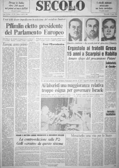 mercoledì 25 luglio 1984