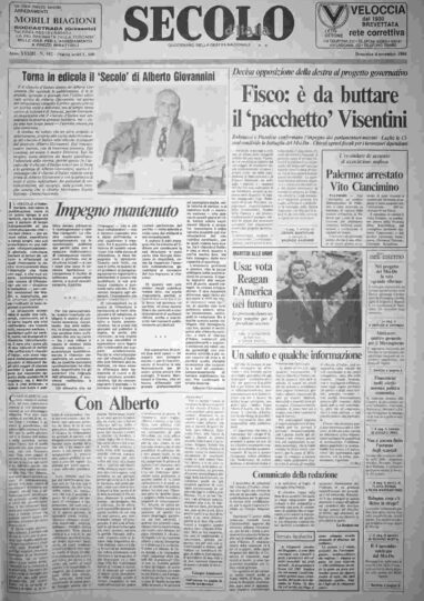domenica 4 novembre 1984