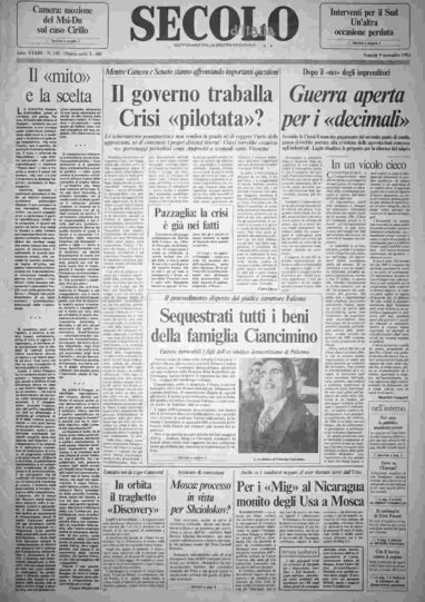 venerdì 9 novembre 1984
