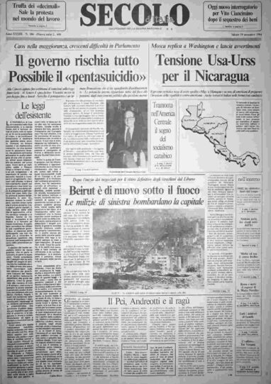sabato 10 novembre 1984