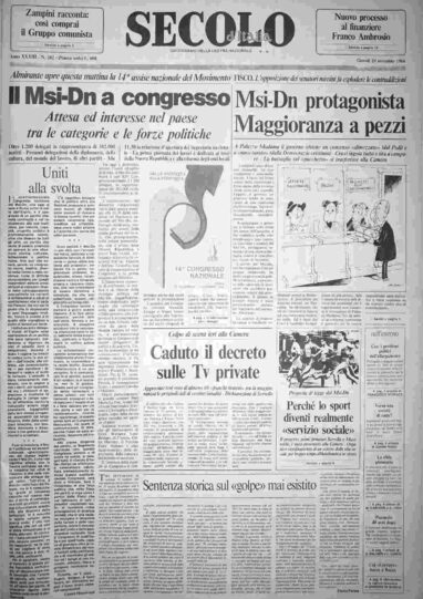 giovedì 29 novembre 1984
