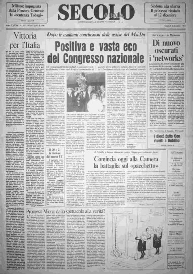 martedì 4 dicembre 1984