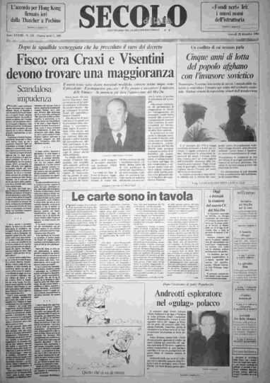 giovedì 20 dicembre 1984